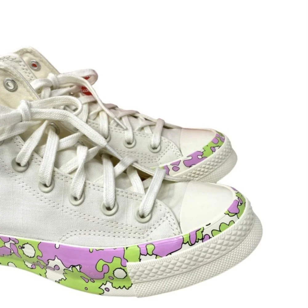 💖MEGA SALE💖Converse CHUCK 70 All Star Crafted Florals Egret Women A01187C